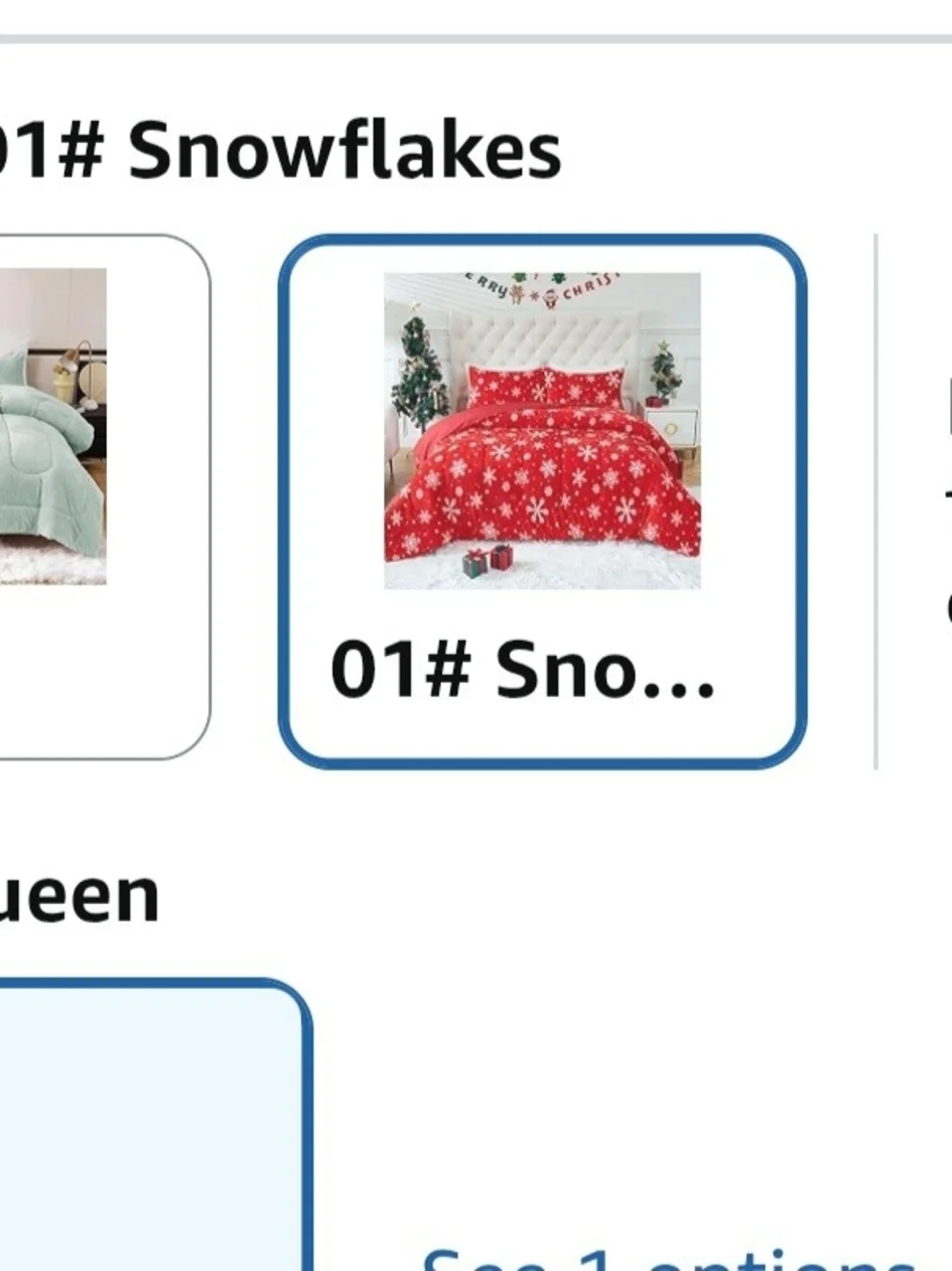 Red Snowflake Plush Comforter Set - Cozy Christmas/ Holiday Bedding